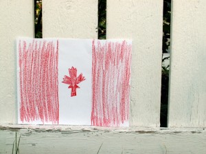 Hand-drawn Canadian Flag